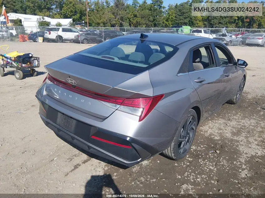 2025 HYUNDAI ELANTRA VIN KMHLS4DG3SU024242 — фото 4