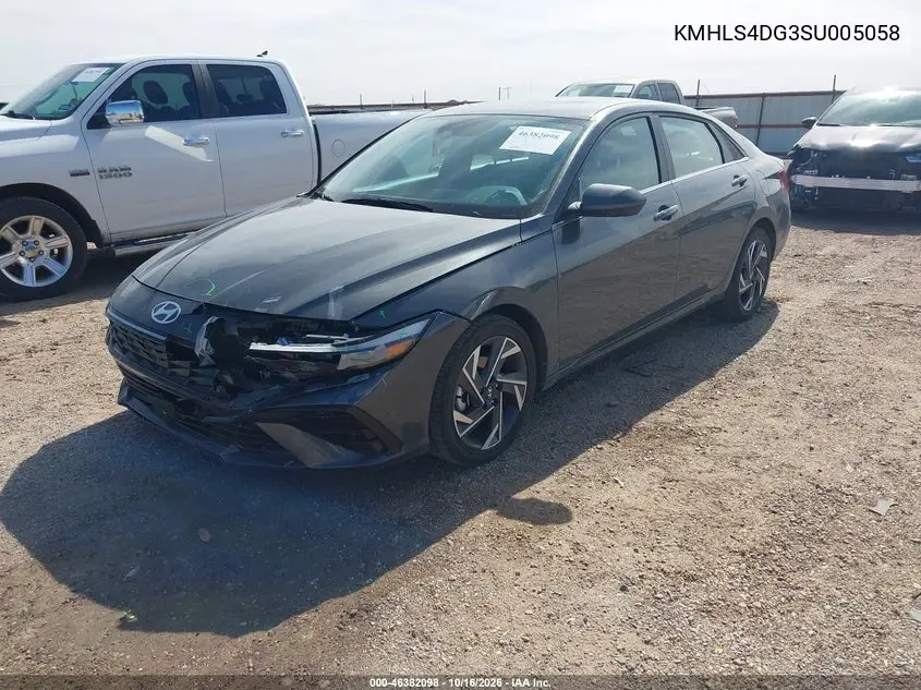 2025 HYUNDAI ELANTRA VIN KMHLS4DG3SU005058 — фото 2