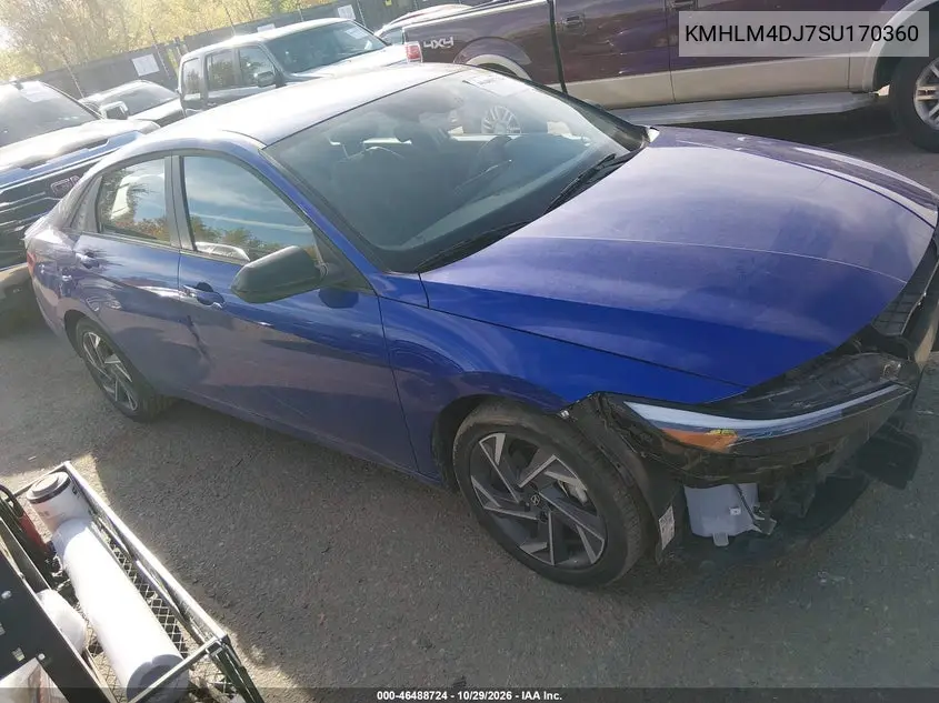 HYUNDAI ELANTRA 2025, VIN KMHLM4DJ7SU170360