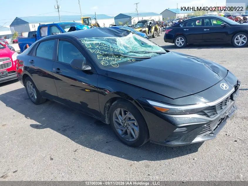 HYUNDAI ELANTRA 2026, VIN KMHLM4DG2TU200922
