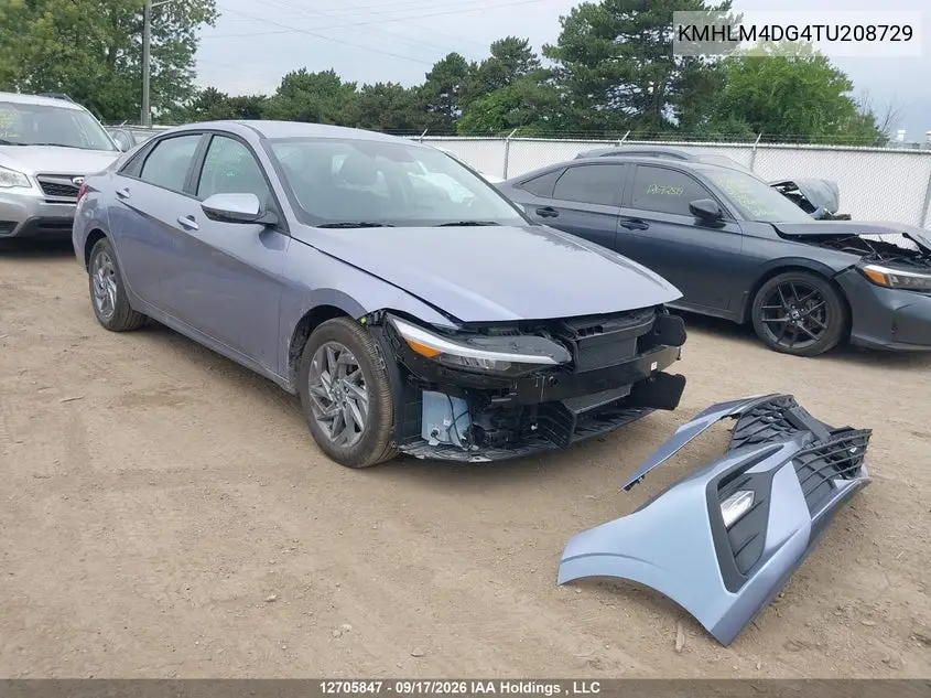 HYUNDAI ELANTRA 2026, VIN KMHLM4DG4TU208729