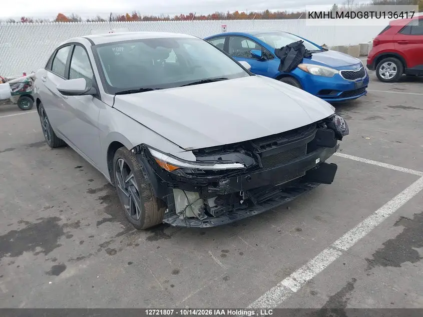 HYUNDAI ELANTRA 2026, VIN KMHLM4DG8TU136417