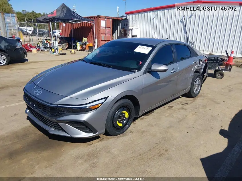 2026 HYUNDAI ELANTRA VIN KMHLL4DG3TU146792 — фото 2