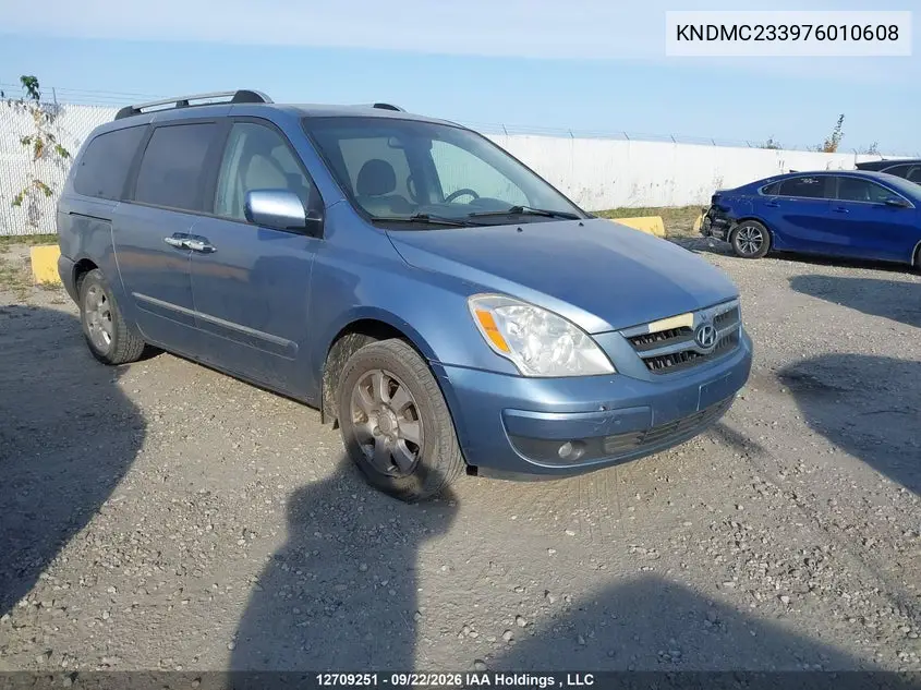 HYUNDAI ENTOURAGE 2007, VIN KNDMC233976010608