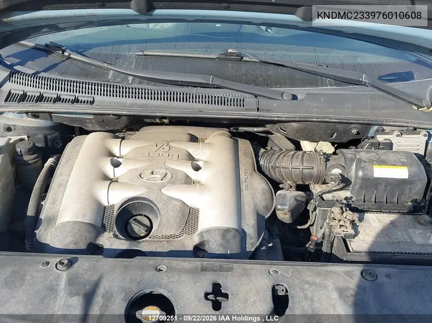 2007 HYUNDAI ENTOURAGE VIN KNDMC233976010608 — фото 10