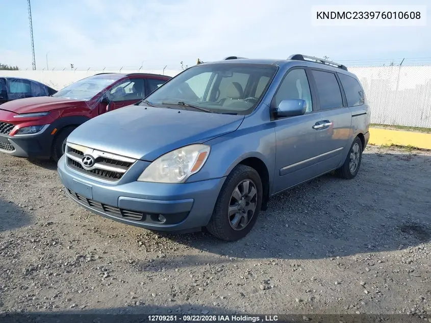2007 HYUNDAI ENTOURAGE VIN KNDMC233976010608 — фото 2