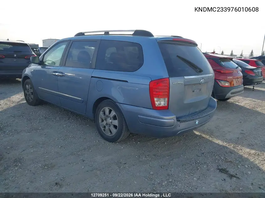 2007 HYUNDAI ENTOURAGE VIN KNDMC233976010608 — фото 3