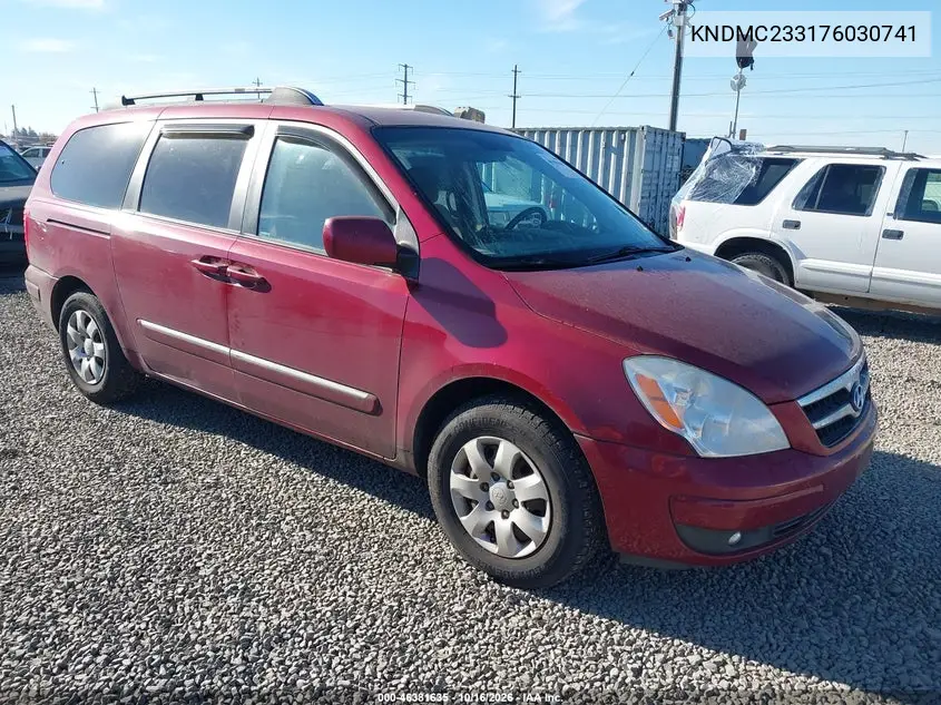 HYUNDAI ENTOURAGE 2007, VIN KNDMC233176030741