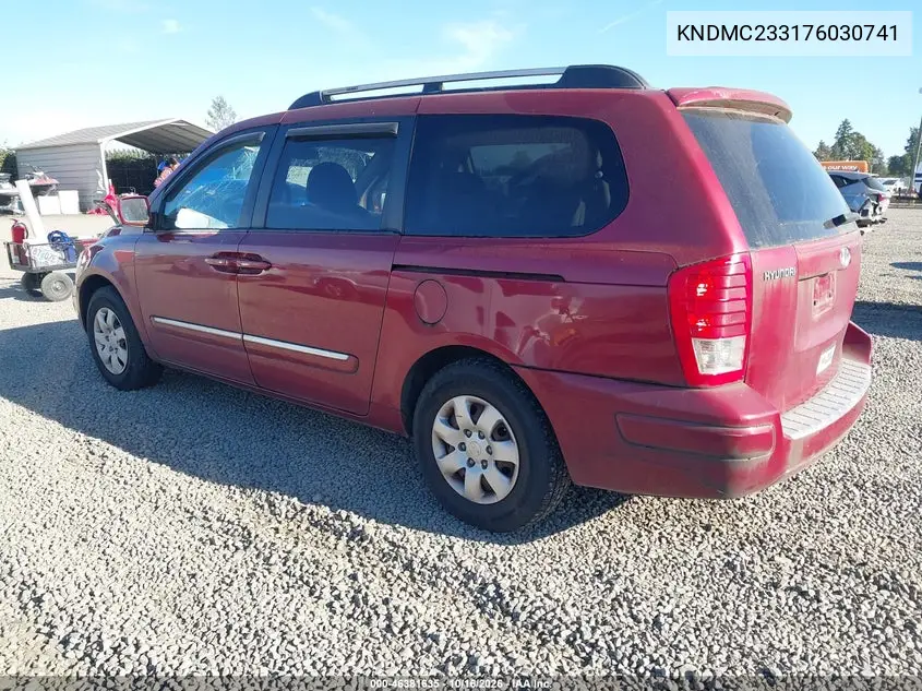 2007 HYUNDAI ENTOURAGE VIN KNDMC233176030741 — фото 3