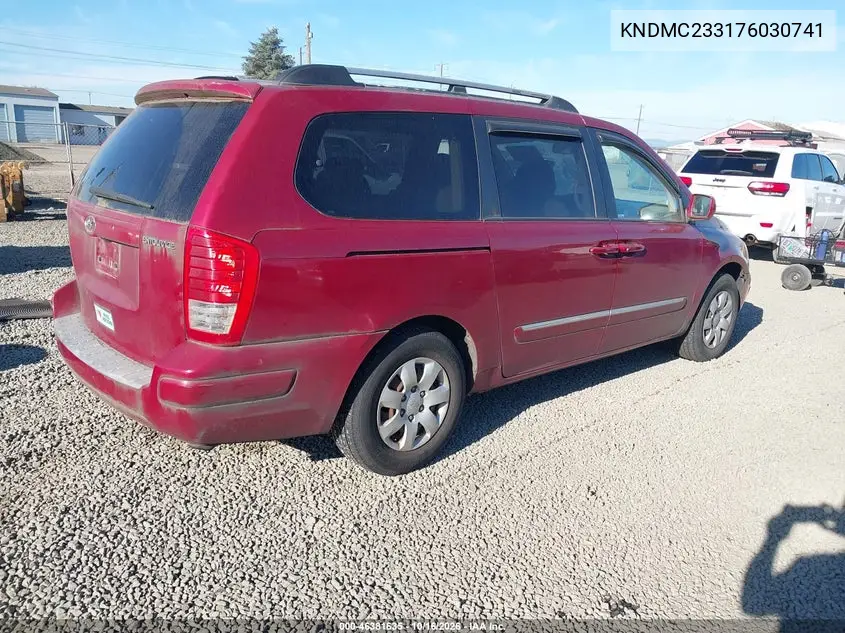 2007 HYUNDAI ENTOURAGE VIN KNDMC233176030741 — фото 4