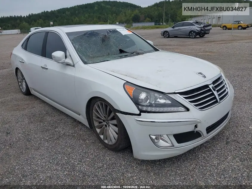 HYUNDAI EQUUS 2011, VIN KMHGH4JFXBU034827