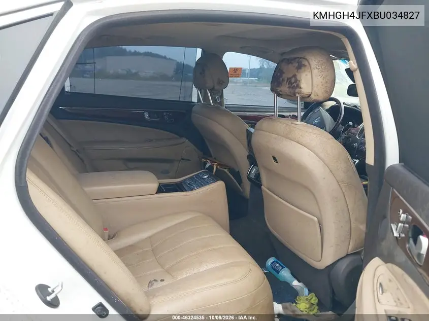 2011 HYUNDAI EQUUS VIN KMHGH4JFXBU034827 — фото 8