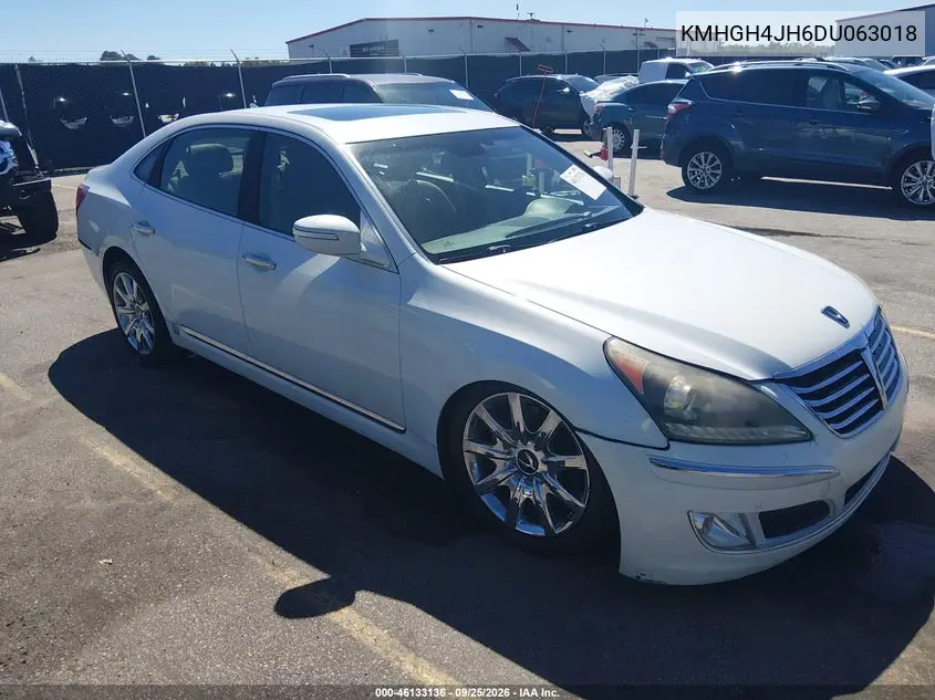 HYUNDAI EQUUS 2013, VIN KMHGH4JH6DU063018