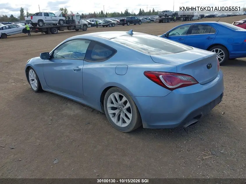 2010 HYUNDAI GENESIS COUPE VIN KMHHT6KD1AU005551 — фото 3