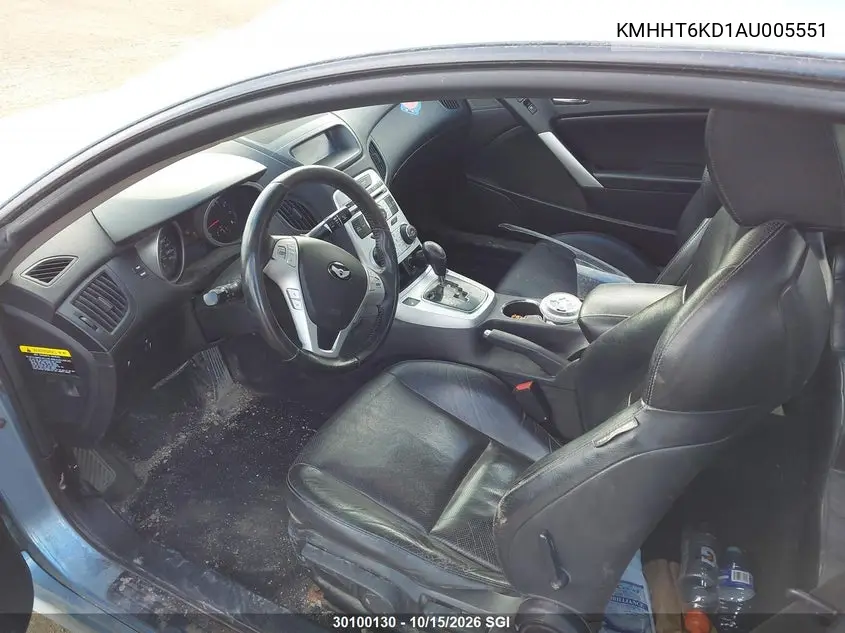 2010 HYUNDAI GENESIS COUPE VIN KMHHT6KD1AU005551 — фото 5