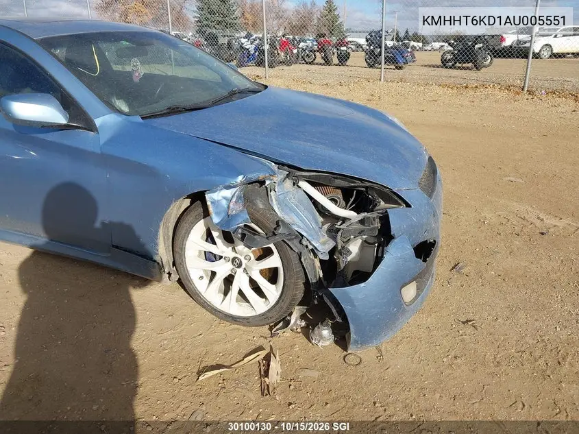 2010 HYUNDAI GENESIS COUPE VIN KMHHT6KD1AU005551 — фото 6