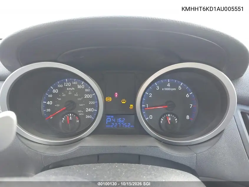 2010 HYUNDAI GENESIS COUPE VIN KMHHT6KD1AU005551 — фото 7