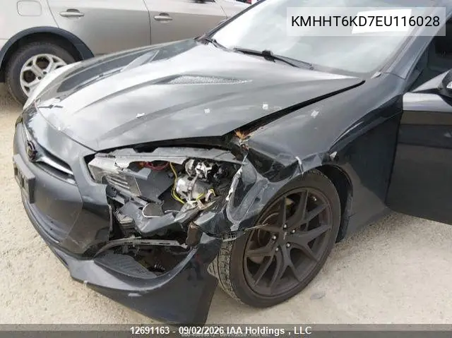 2014 HYUNDAI GENESIS COUPE VIN KMHHT6KD7EU116028 — фото 7