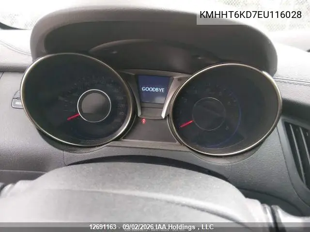 2014 HYUNDAI GENESIS COUPE VIN KMHHT6KD7EU116028 — фото 8