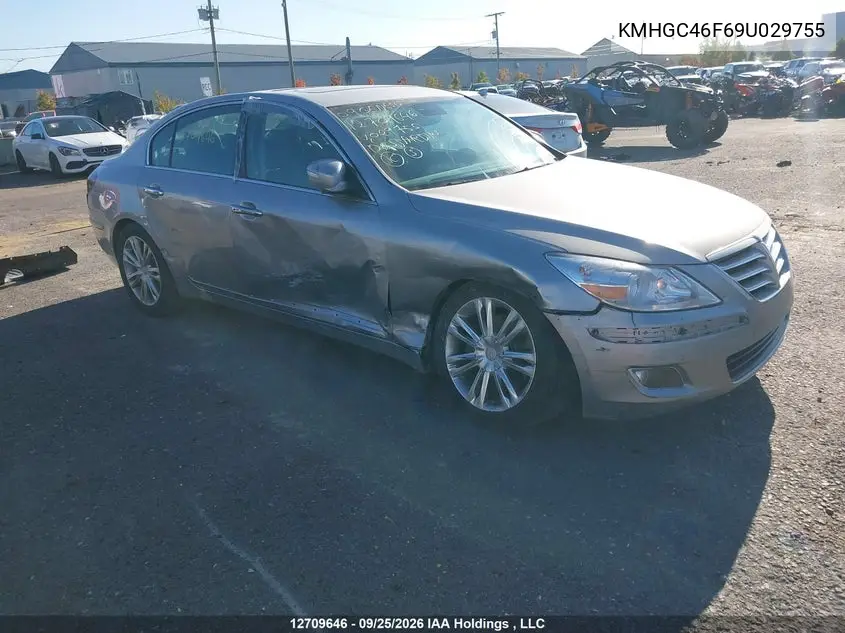 HYUNDAI GENESIS 2009, VIN KMHGC46F69U029755