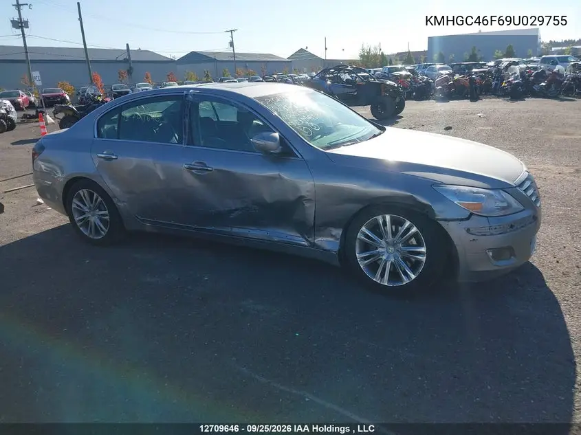 2009 HYUNDAI GENESIS VIN KMHGC46F69U029755 — фото 13