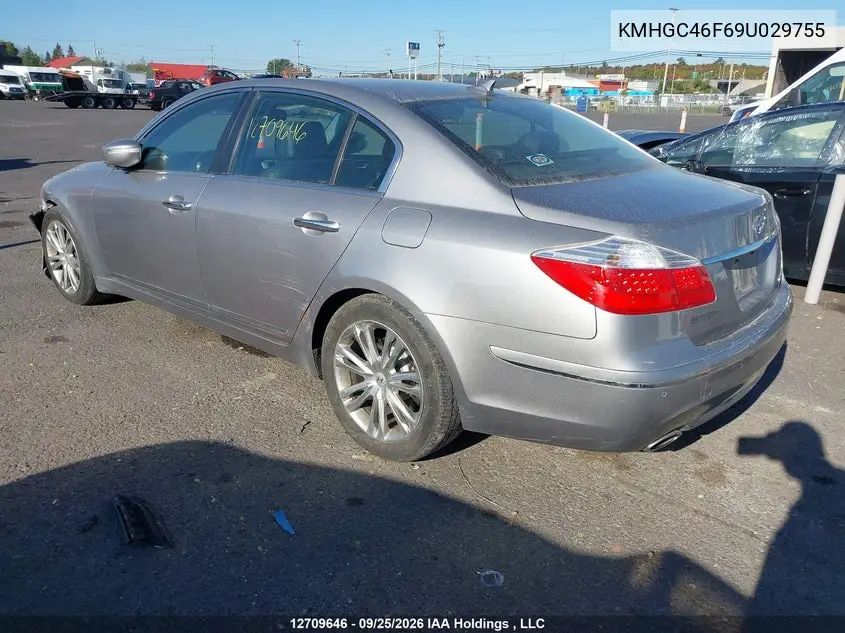 2009 HYUNDAI GENESIS VIN KMHGC46F69U029755 — фото 3