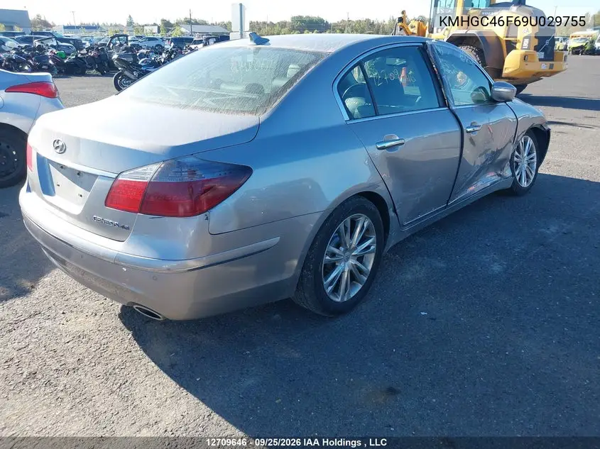 2009 HYUNDAI GENESIS VIN KMHGC46F69U029755 — фото 4