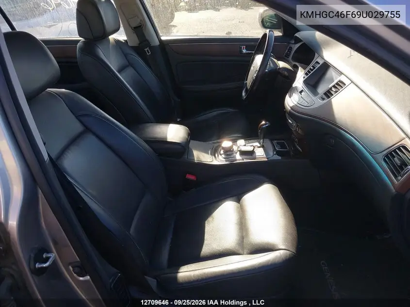 2009 HYUNDAI GENESIS VIN KMHGC46F69U029755 — фото 5