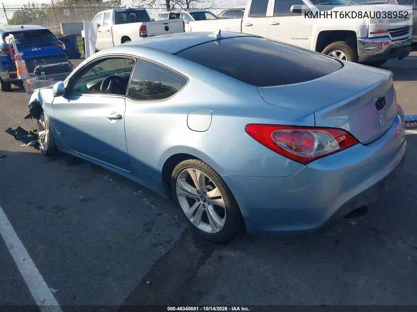 2010 HYUNDAI GENESIS VIN KMHHT6KD8AU038952 — фото 3
