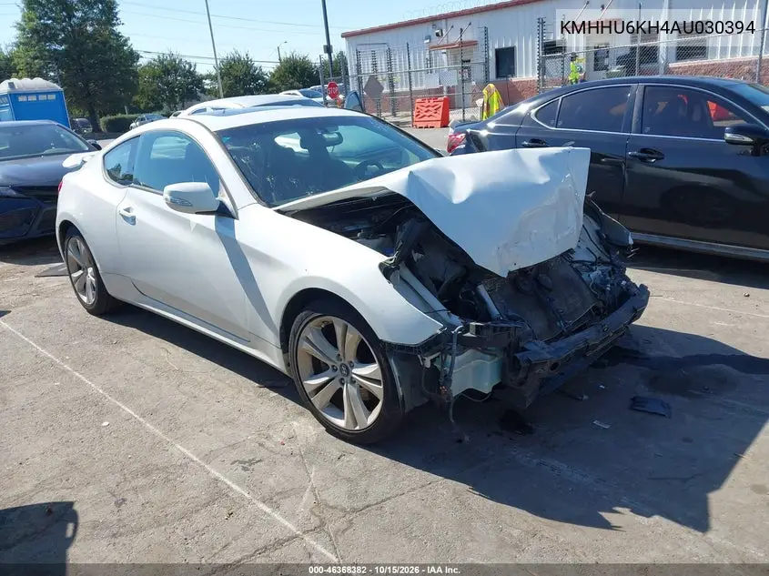HYUNDAI GENESIS 2010, VIN KMHHU6KH4AU030394