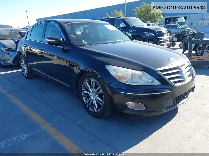 HYUNDAI GENESIS 2010, VIN KMHGC4DF3AU109943