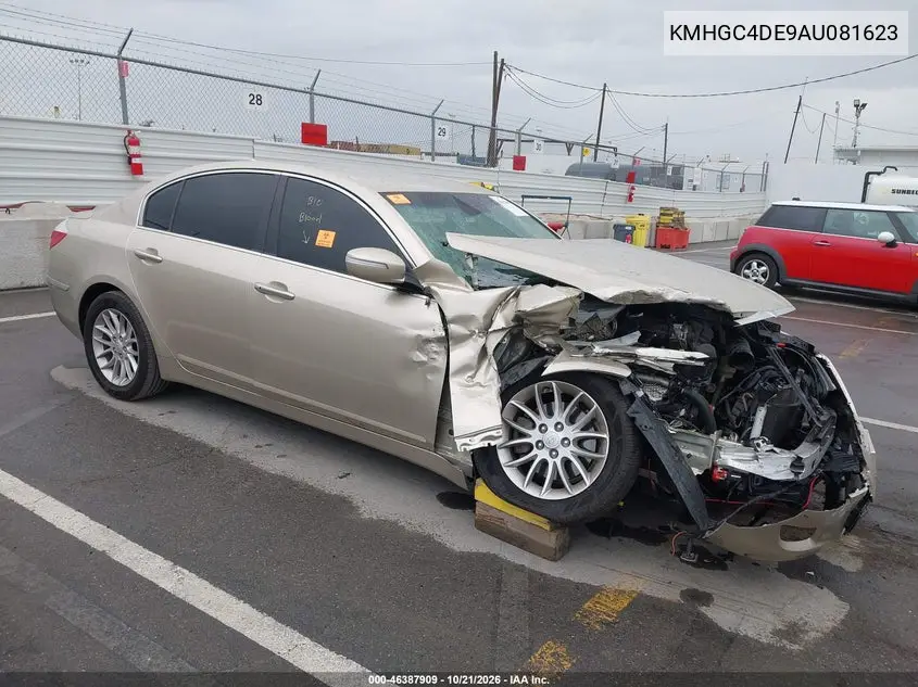 HYUNDAI GENESIS 2010, VIN KMHGC4DE9AU081623