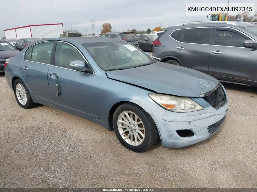 HYUNDAI GENESIS 2010, VIN KMHGC4DEXAU097345