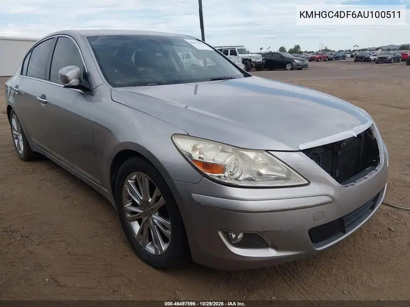 HYUNDAI GENESIS 2010, VIN KMHGC4DF6AU100511