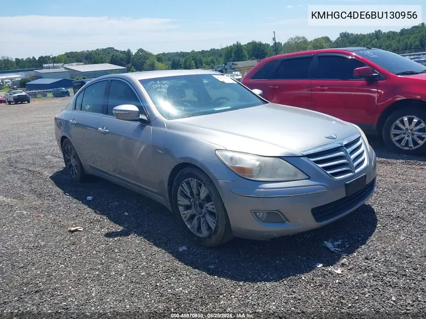 HYUNDAI GENESIS 2011, VIN KMHGC4DE6BU130956
