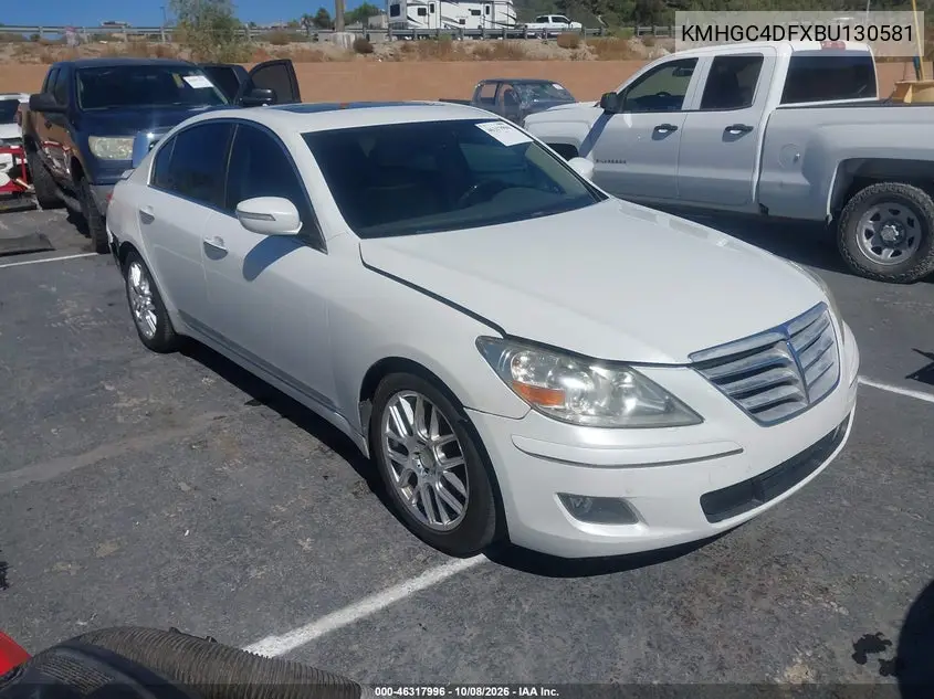 HYUNDAI GENESIS 2011, VIN KMHGC4DFXBU130581