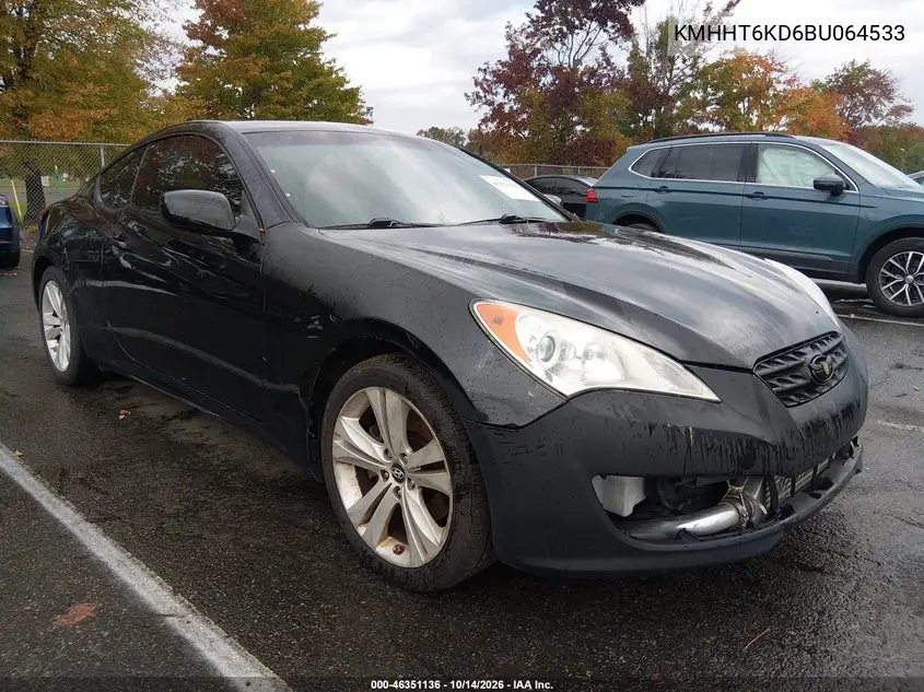 HYUNDAI GENESIS 2011, VIN KMHHT6KD6BU064533