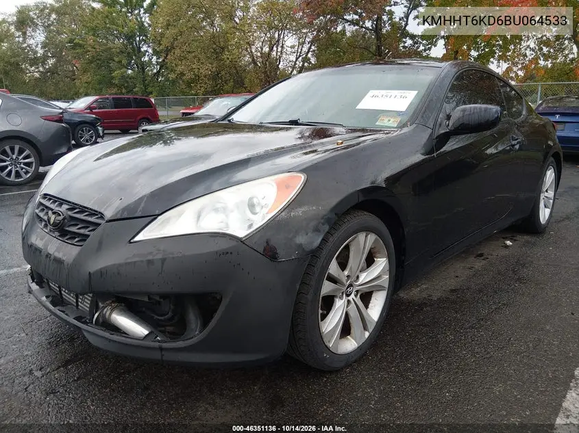 2011 HYUNDAI GENESIS VIN KMHHT6KD6BU064533 — фото 2