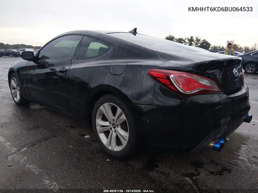 2011 HYUNDAI GENESIS VIN KMHHT6KD6BU064533 — фото 3