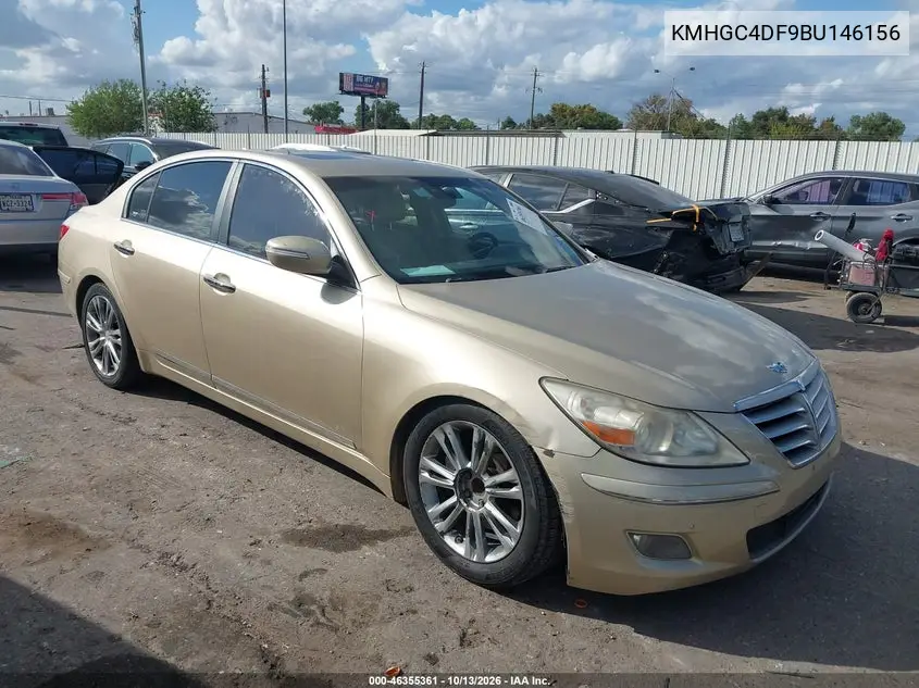 HYUNDAI GENESIS 2011, VIN KMHGC4DF9BU146156