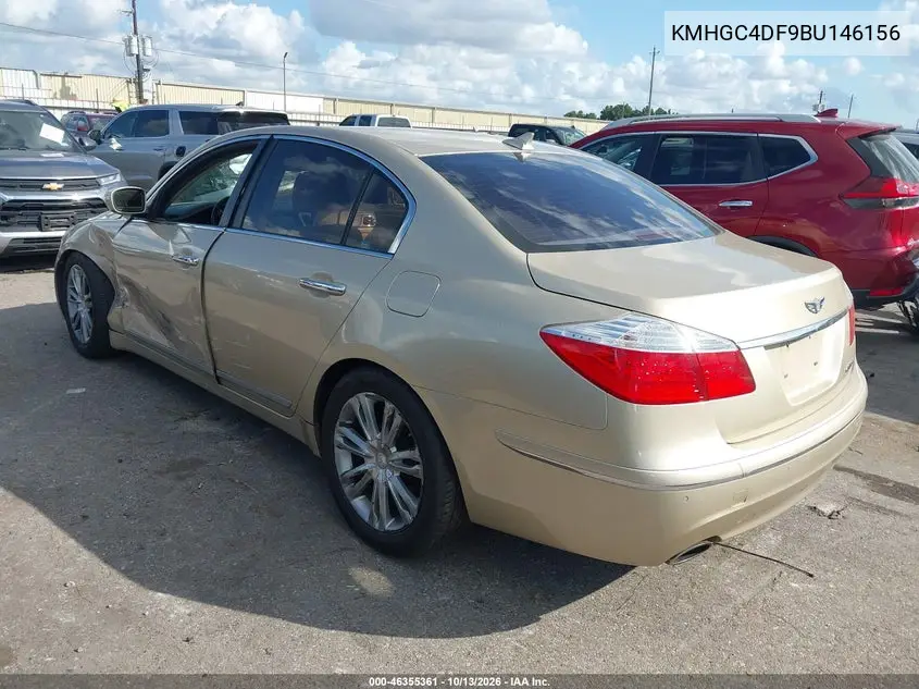 2011 HYUNDAI GENESIS VIN KMHGC4DF9BU146156 — фото 3