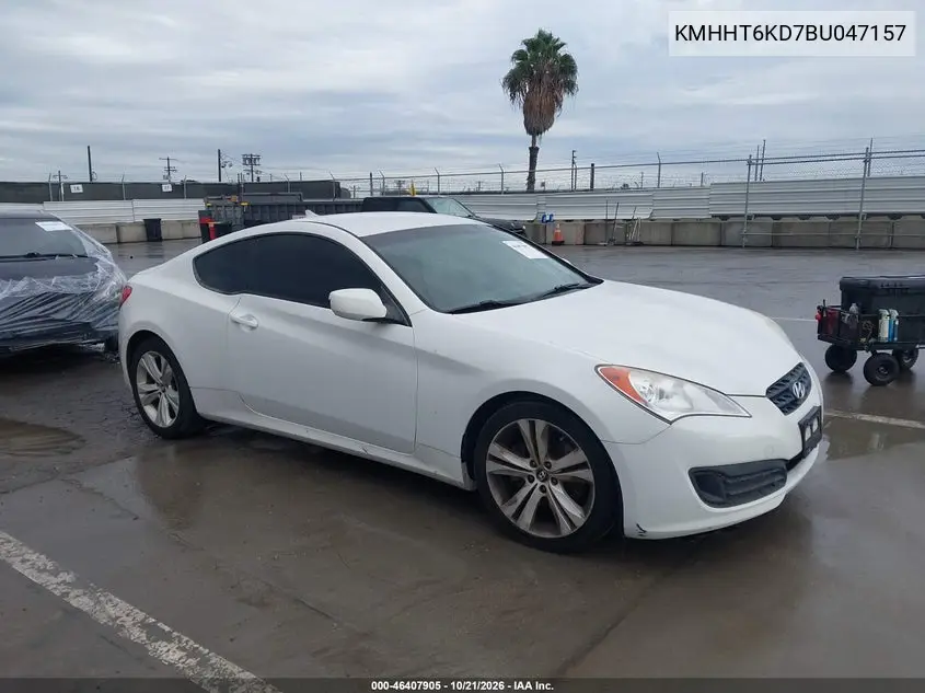 HYUNDAI GENESIS 2011, VIN KMHHT6KD7BU047157