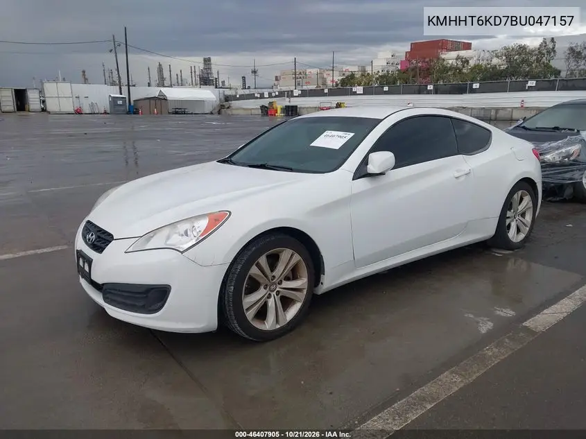 2011 HYUNDAI GENESIS VIN KMHHT6KD7BU047157 — фото 2