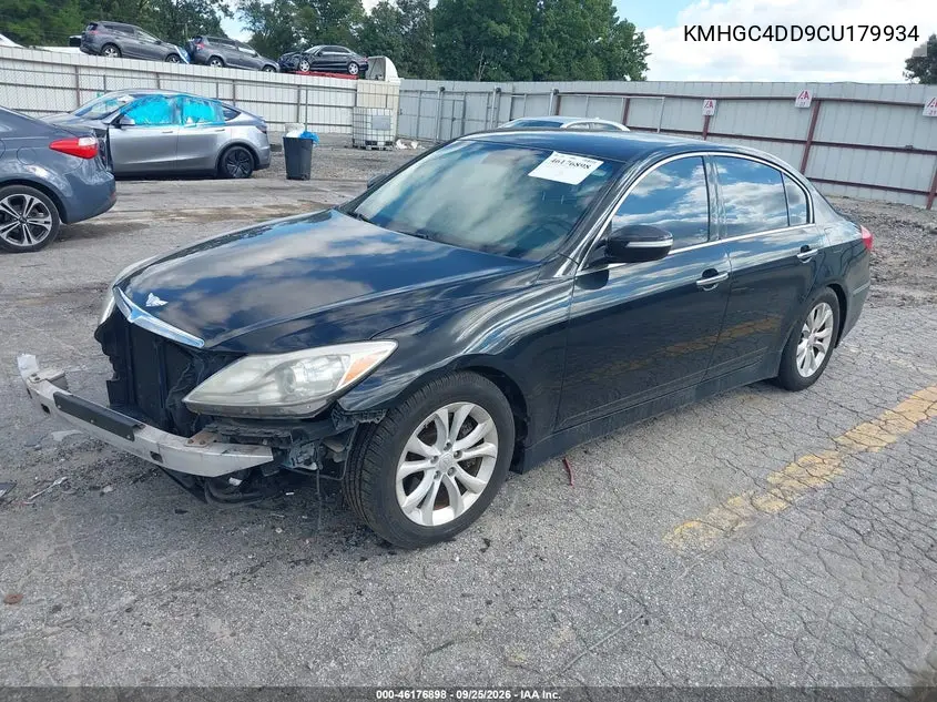 2012 HYUNDAI GENESIS VIN KMHGC4DD9CU179934 — фото 2