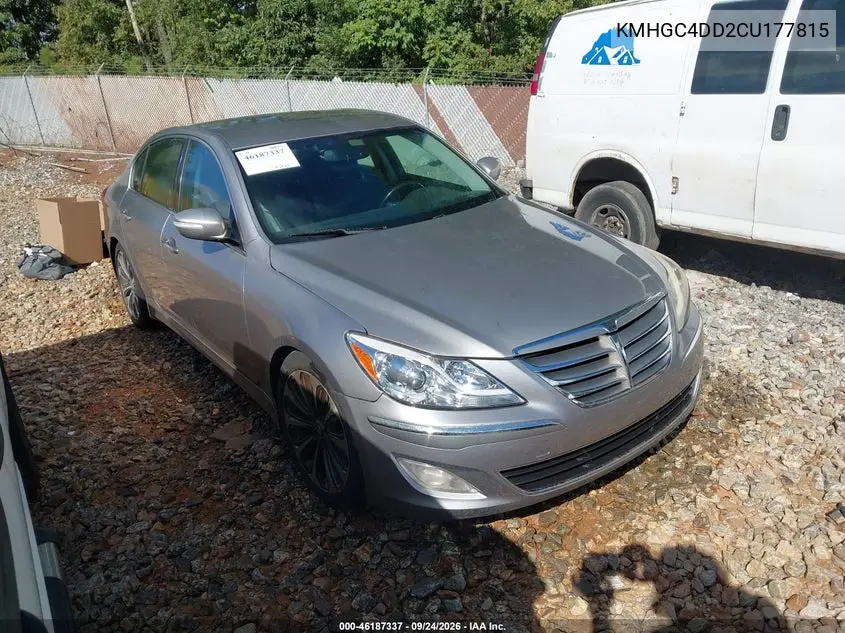 HYUNDAI GENESIS 2012, VIN KMHGC4DD2CU177815