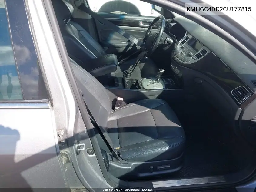 2012 HYUNDAI GENESIS VIN KMHGC4DD2CU177815 — фото 5