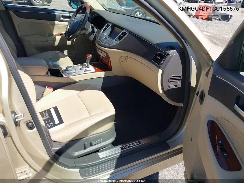2012 HYUNDAI GENESIS VIN KMHGC4DF1CU155676 — фото 5