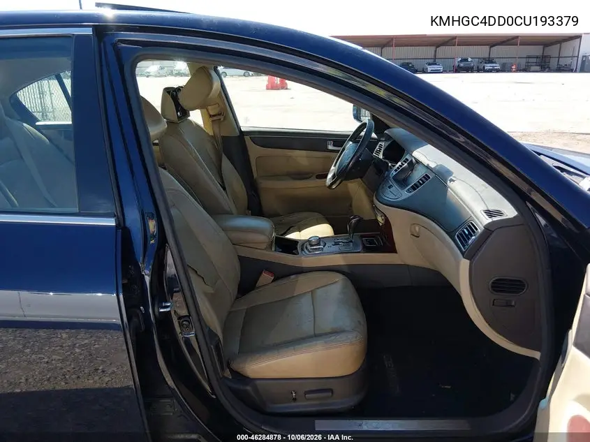 2012 HYUNDAI GENESIS VIN KMHGC4DD0CU193379 — фото 5