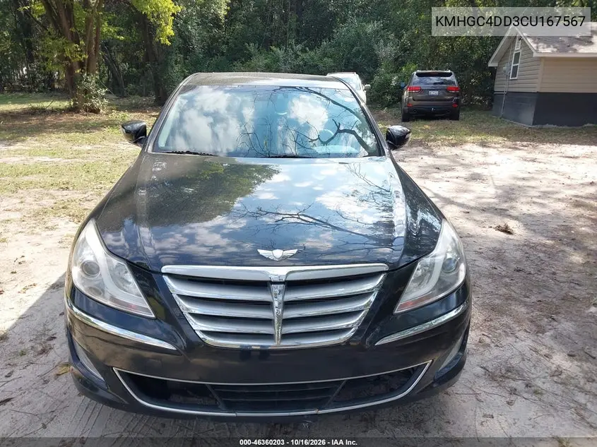 2012 HYUNDAI GENESIS VIN KMHGC4DD3CU167567 — фото 12