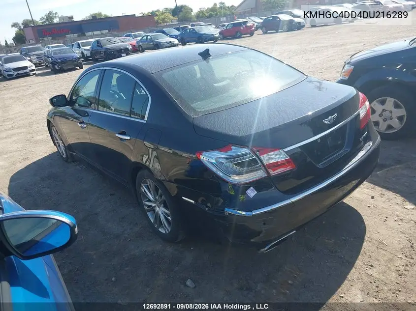 2013 HYUNDAI GENESIS VIN KMHGC4DD4DU216289 — фото 3